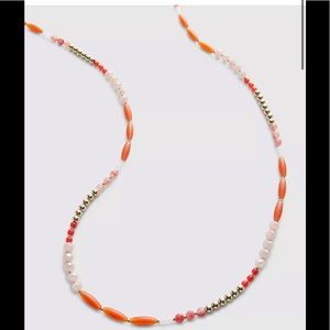 LB Long strand beaded necklace
